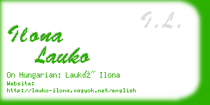 ilona lauko business card